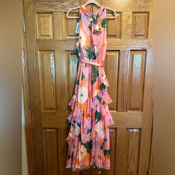 Alex Marie Fiona Halter Floral Gown - Picture 2 of 5